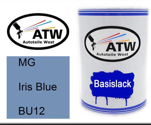 MG, Iris Blue, BU12: 500ml Lackdose, von ATW Autoteile West.